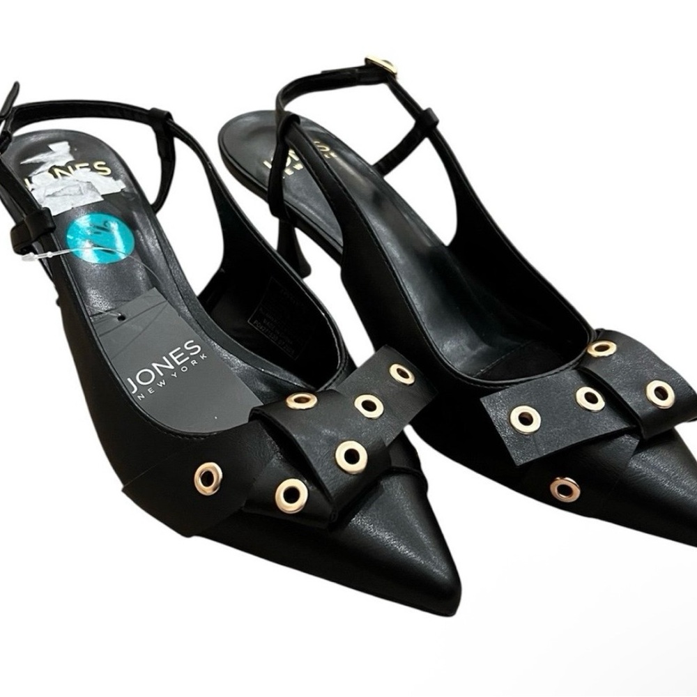 Jones New York Pointed Toe Mule Kitten Heels
